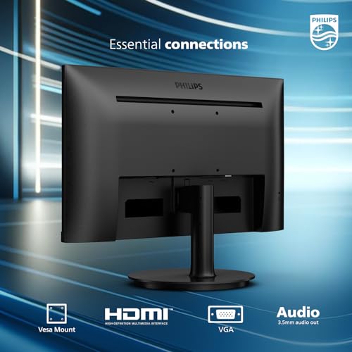 PHILIPS 27 inch Framless Full HD (1920 x 1080) 100Hz Monitor, VESA, HDMI x 1, VGA Port x1, Eye Care, 4 Year Advance Replacement Warranty, 271V8LB