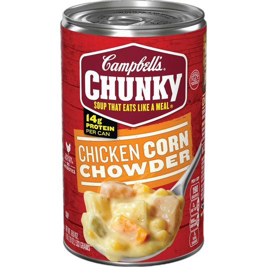 Campbell's Chunky Chicken Corn Chowder Soup, 18.8 oz. Can