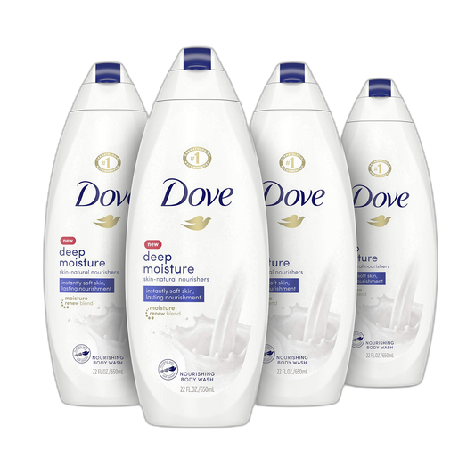 Dove Body Wash Deeply Nourishing – Pack of 4 22 oz