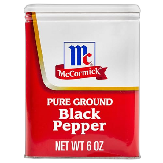 McCormick Pure Ground Black Pepper, 6 oz