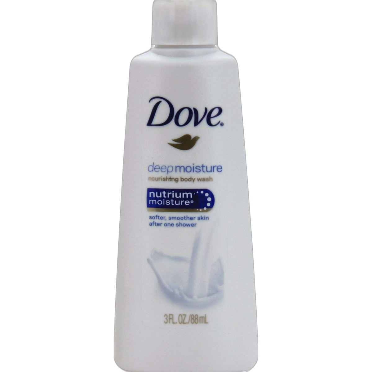 Dove Nutrium Moisture Deep Moisture Body Wash, 3 Ounces (Pack of 12)