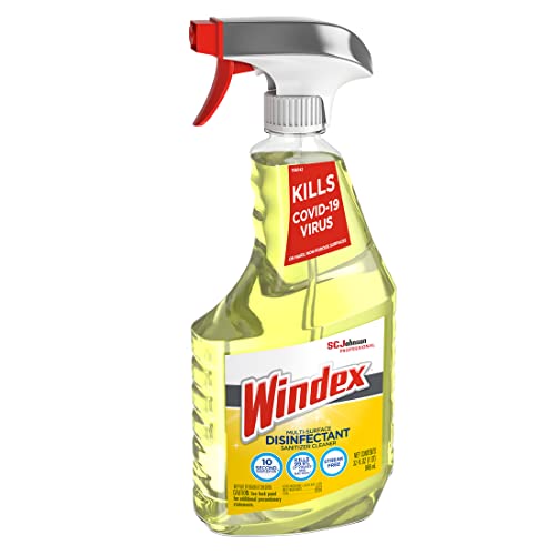 SC Johnson Professional Windex Disinfectant Surface Cleaner 32oz, 32 Fl Ounce