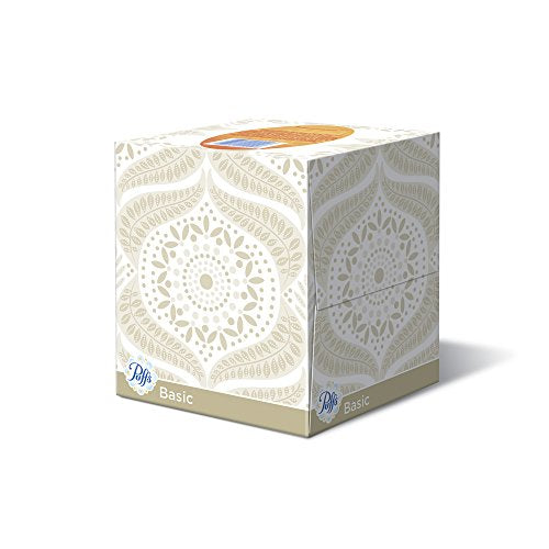 Puffs Basic Facial Tissues; 64 Count; 1 Cube Box (64 Tissues In Box)
