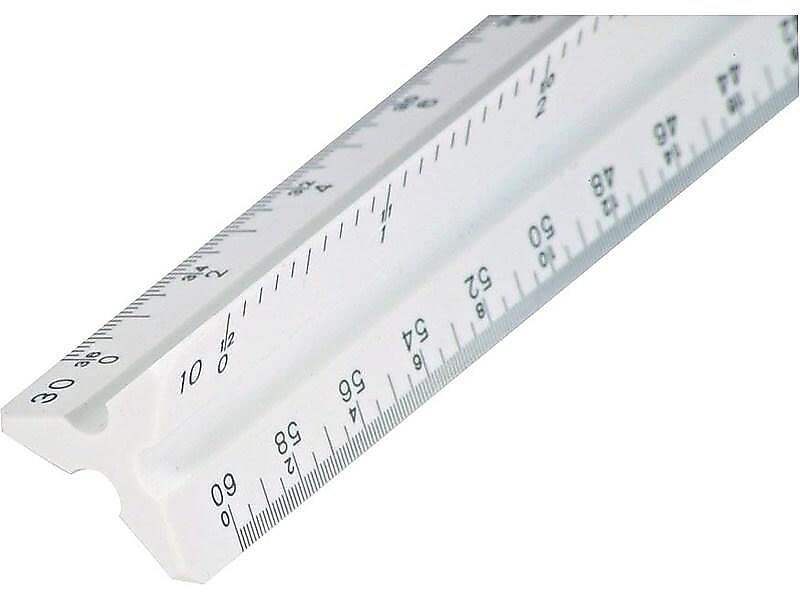 Staedtler 12-Inches Architect Triangular Scale (98719-31BK)