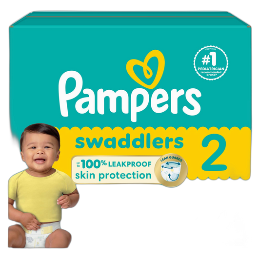 Pampers Baby Diapers - Swaddlers - Size 2, 84 Count, Ultra Absorbent Disposable Infant Diaper