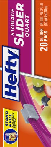 Hefty Slider Storage Bags (Quart, 20 Count)