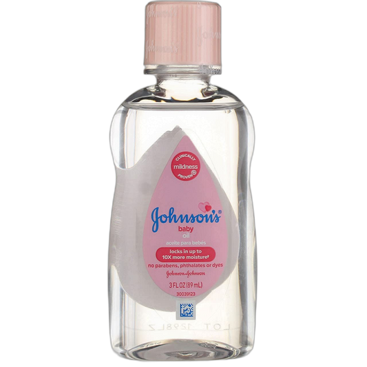 JOHNSON'S Baby Oil 3 oz (Pack of 12)