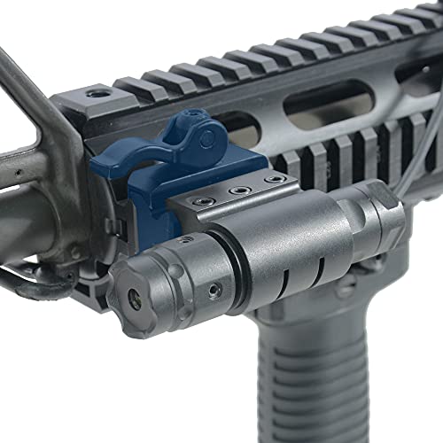 UTG 3-Slot QD Lever Mount Adaptor and Riser, Medium Profile, Black