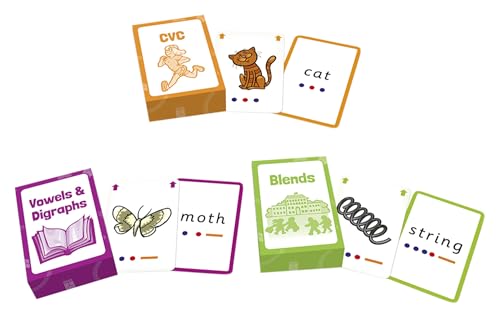 Junior Learning Decoding Flashcards, 162 Cards, Ages 5+, Language & Decoding, K-1