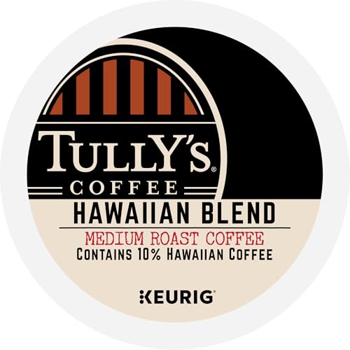 Tully's Coffee Hawaiian Blend Keurig Single-Serve K-Cup Pods, Medium Roast Coffee, 96 Count