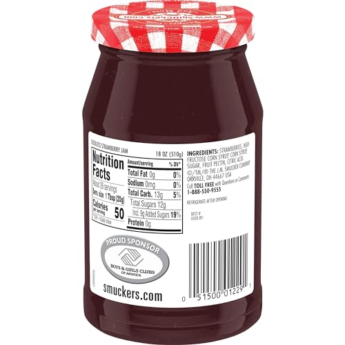 Smucker's Seedless Strawberry Jam, 18 Ounces