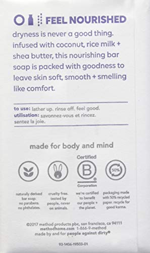 Method bar Soap, Simply Nourish, 6 oz, 1Count