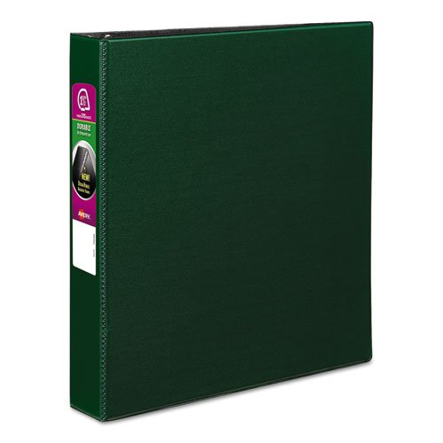 Avery Durable 3 Ring Binder, 1.5" Slant Rings, 1 Green Binder (27353)