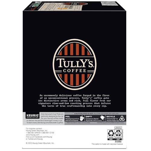 Tully's Coffee Hawaiian Blend Keurig Single-Serve K-Cup Pods, Medium Roast Coffee, 96 Count