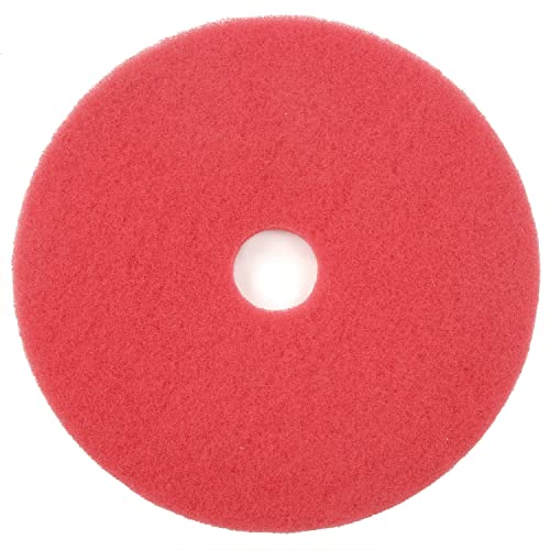 Global Industrial 20" Red Buffing Pad, 5/Case, 404420