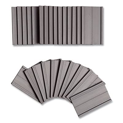 U Brands Magnetic Card Holders, 2" X 1", Black, 25 Pack