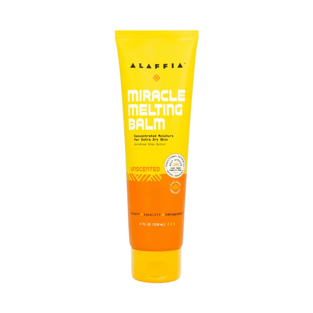 ALAFFIA Unscented Melting Miracle Balm, 4 FZ