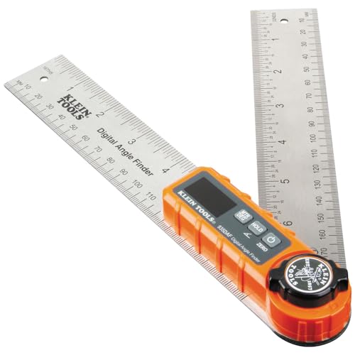 Klein Tools 935DAF Digital Angle Finder, Precision Measurements, Miter Saw Protractor Angle Calculation and Portable Design