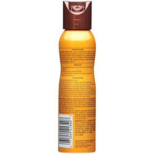 L'Oreal Paris Sublime Bronze Self Tanning Mist, Deep to Natural Spray Tan, 4.6 oz