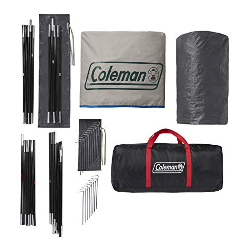 Coleman Cabin Camping Tent with Screened Porch 4/6 Person Weatherproof Tent with Enclosed Screened Porch Option Includes Rainfly Carry Bag Extra Storage and 10 Minute Setup