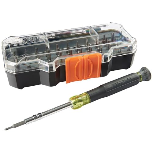 Klein Tools 80066 Precision Driver Kit with Multi-Bit Screwdriver and All-in-One Repair Tool Kit with 39 Bits for Apple Products, 2-Piece