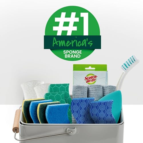 Scotch-Brite Extra Large Scrub Sponge, Non-Scratch, 12 scrub sponges