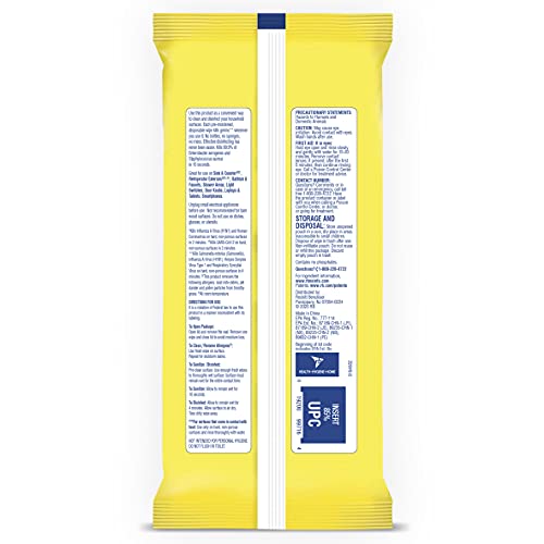 Lysol Disinfecting Handi-Pack Wipes, Lemon and Lime Blossom, 480 Count