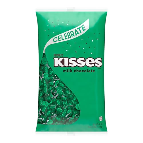 HERSHEY'S KISSES Milk Chocolate Candy Bulk Bag, 60 oz