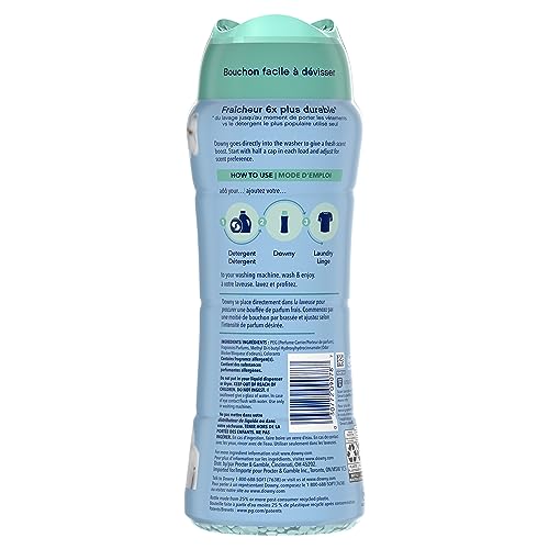 Downy In-Wash Laundry Scent Booster Beads, Cool Cotton, 18.2 oz