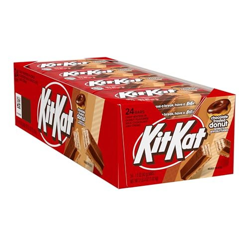 KIT KAT Chocolate Donut Flavored Wafer Candy Bars, 1.5 oz (24 Count)