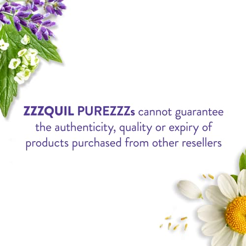 ZzzQuil Pure Zzzs Melatonin Sleep Aid Gummies, Helps You Fall Asleep Naturally, Wildberry Vanilla Flavored, Chamomile Lavender & Valerian Root, 1mg per Gummy, 48 Count