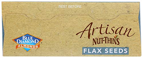 Blue Diamond Almond Artisan Nut Thins Cracker Crisps, Flax Seeds, 4.25 Ounce