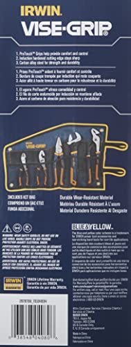 IRWIN VISE-GRIP Pliers Set with Tool Wrap, 5-Piece (2078708), Blue