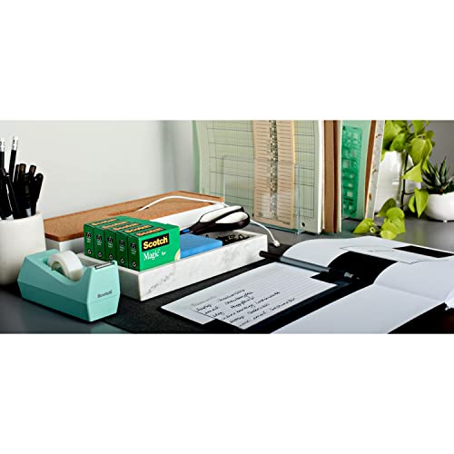 Scotch Brand Magic Tape, Standard Width, Engineered for Office and Home Use, Matte Finish, 3/4 x 1296 Inches, Boxed, 6 Rolls (810-6PK), Transparent