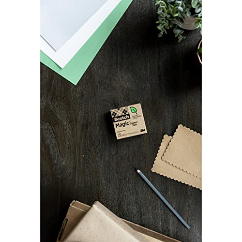 Scotch Magic Greener Tape, 24 Rolls, Numerous Applications, Invisible, Engineered for Repairing, 3/4 x 900 Inches, Boxed