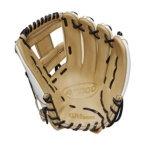WILSON 2023 A2000Â® H12SS Fastpitch Glove - 12", Right Hand Throw, Infield, White/Blonde