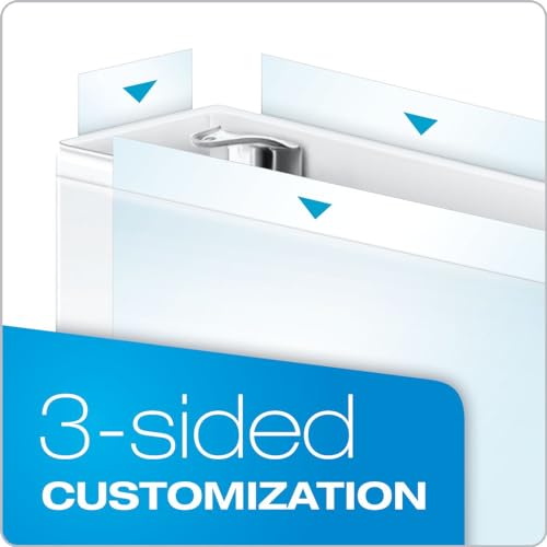 Cardinal 22132 Clearvue D-Ring Binders, 11-Inch x17-Inch, 2-Inch Capacity, White