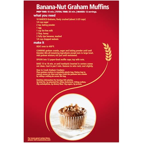 NABISCO GRAHAMS Original Graham Crackers, 12 - 14.4 oz Boxes