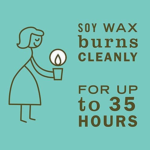 Mrs. Meyer's Clean Day Soy Aromatherapy Candle, Made Essential Oils, Basil, 7.2 Ounce (Pack of 3)