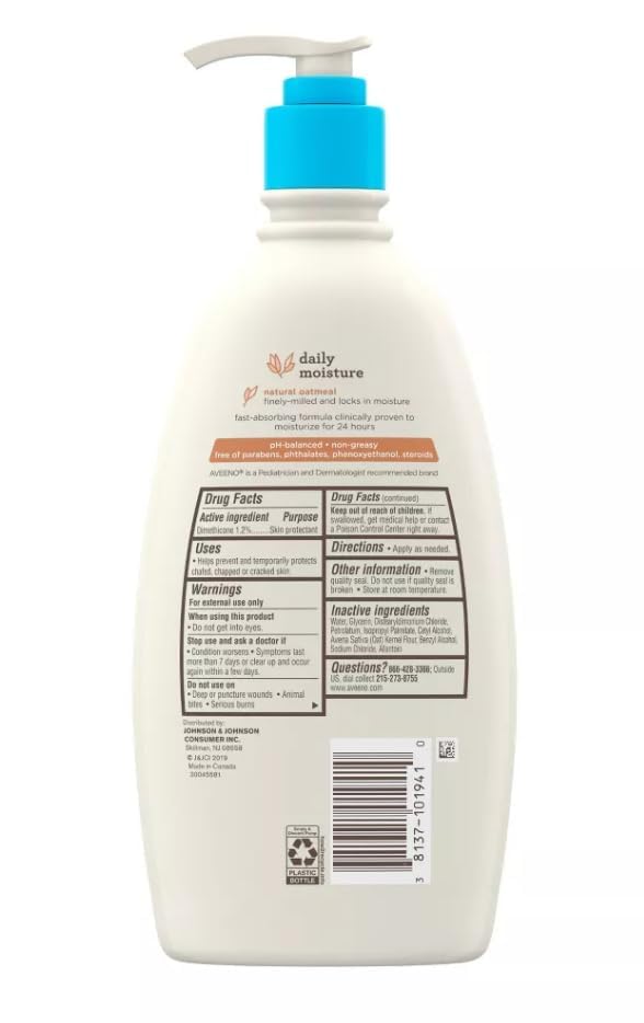Aveeno Baby Daily Moisture Lotion, 3 Pack