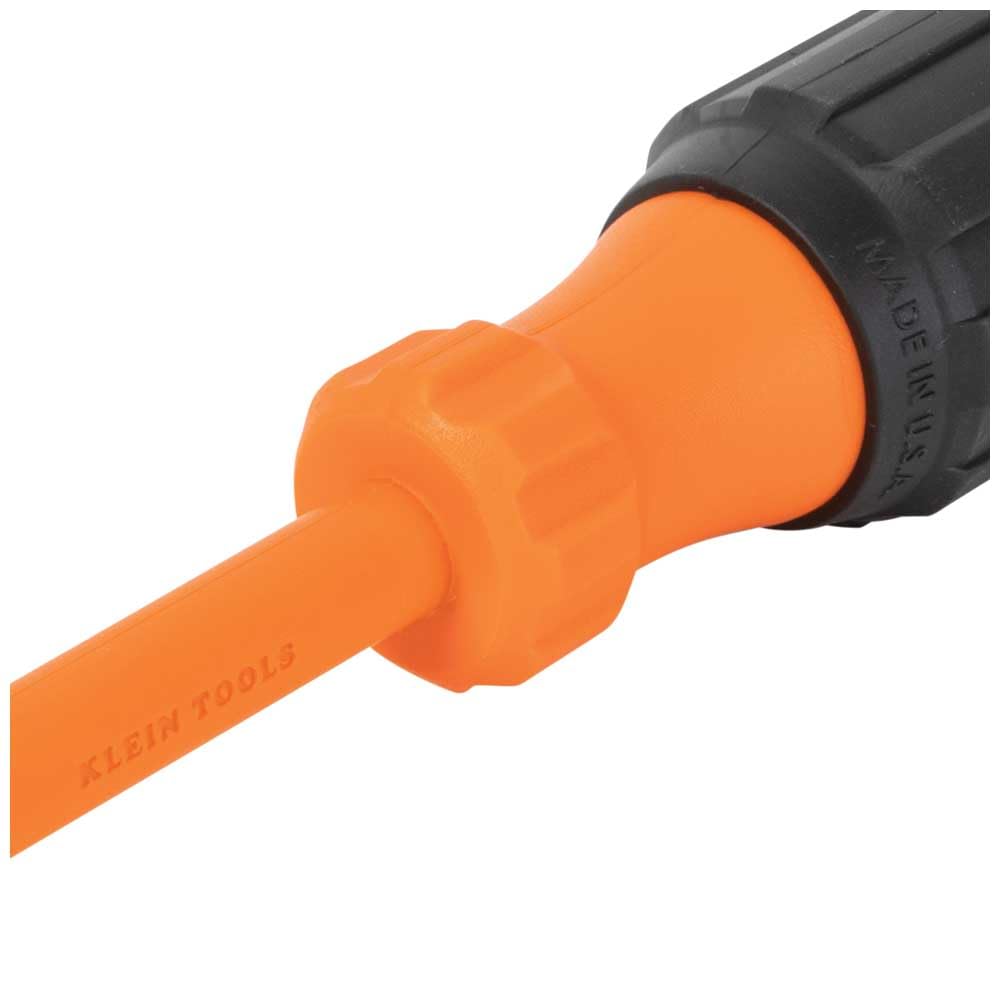 Klein Tools 85073INS Insulated Screwdriver Set, Made in USA, features 1000V Phillips, Slotted and Square Tips, Cushion Grip Handles, 3-Piece
