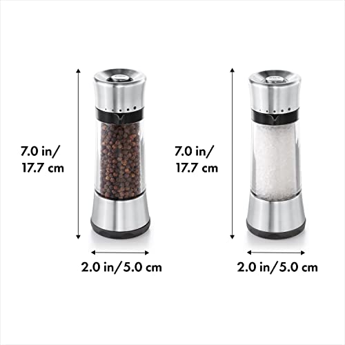 OXO Good Grips Sleek Adjustable Salt and Pepper Mill Set