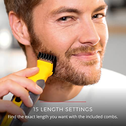 RemingtonÂ® Virtually Indestructible All-in-One Grooming Kit, Yellow, PG6856