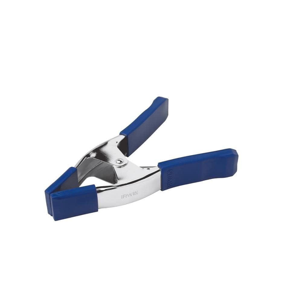IRWIN Tools QUICK-GRIP Metal Spring Clamp, 3-Inch (222803), Blue