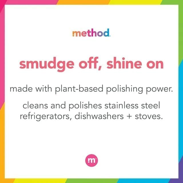 Method Stainless Steel Cleaner, Apple Orchard, 14 OZ (Pack of 6)