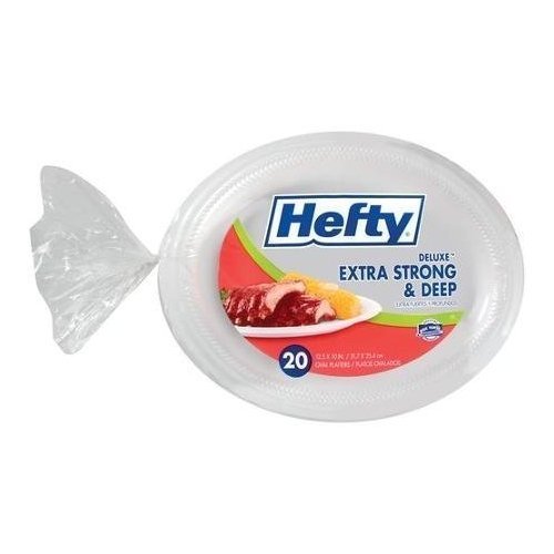Hefty Hearty Meals 12.5 x 10 Platters, 20ct