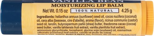 Burt's Bees Moisturizing Lip Balm, Vanilla Bean, 0.15 Ounce