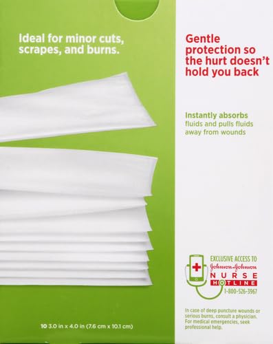 Band-Aid First Aid 3X4 in Nonstick Pads 10 ct