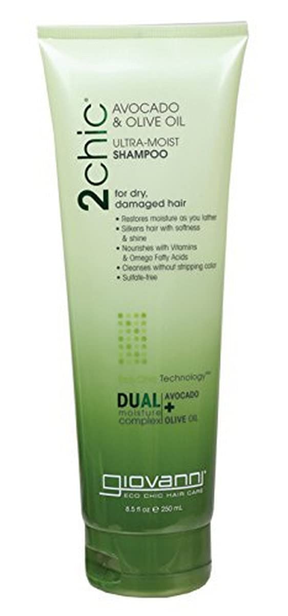 Giovanni 2 Chic Avocado and Olive Oil Ultra-Moist Shampoo, 8.5 Fluid Ounce