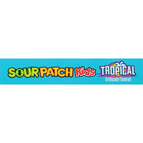 SOUR PATCH KIDS Tropical Soft & Chewy Candy, Bulk Candy, 12 - 3.5 oz Boxes